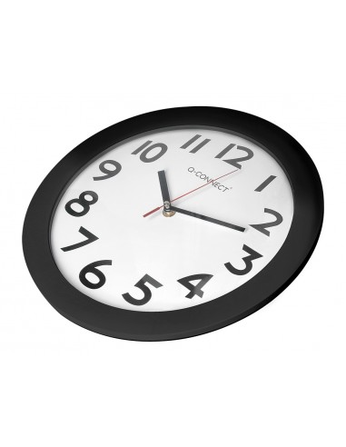 Reloj q-connect de pared plastico...