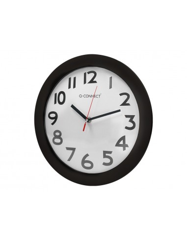 Reloj q-connect de pared plastico...