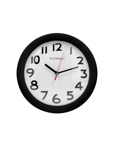 Reloj q-connect de pared plastico...