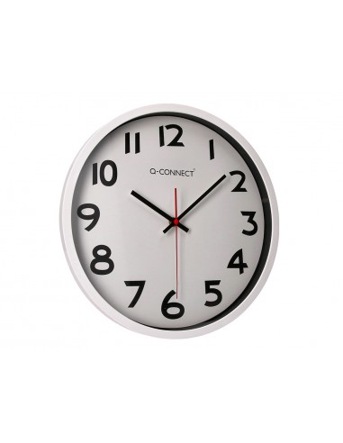 Reloj q-connect de pared plastico...