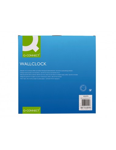 Reloj q-connect de pared plastico...