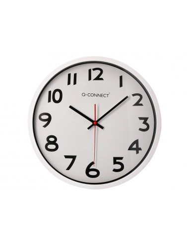 Reloj q-connect de pared plastico...