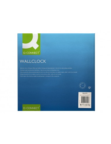 Reloj q-connect de pared plastico...