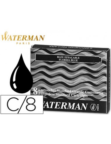 Tinta estilografica waterman negra...