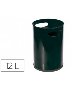 Papelera metalica con asas...