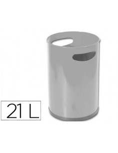 Papelera metalica con asas...