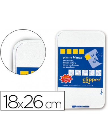 Pizarra blanca clipper pequeña 18x26...