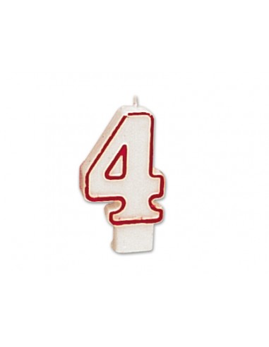 Vela cumpleaños liderpapel nº4