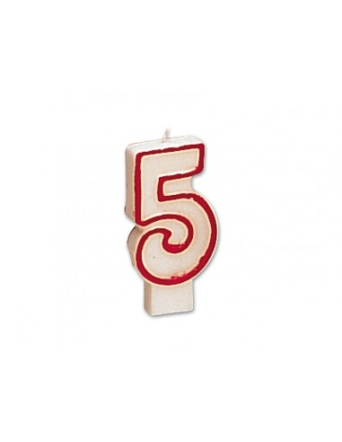 Vela cumpleaños liderpapel nº5