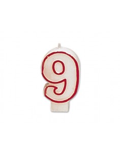 Vela cumpleaños liderpapel nº9