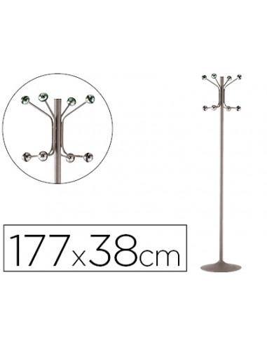 Perchero metalico pie 8 colgadores...