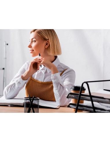 Cubilete portalapices q-connect negro...