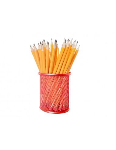 Cubilete portalapices q-connect rojo...