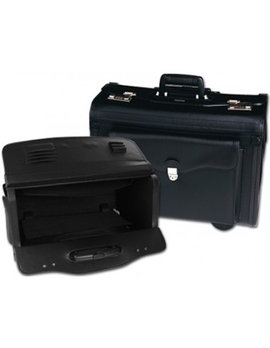 Maletin atache piloto q-connect negro...