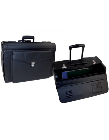 Maletin atache piloto q-connect negro...