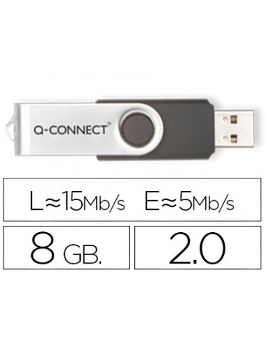 Memoria usb q-connect flash 8 gb 2.0