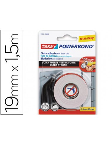 Cinta adhesiva tesa doble cara ultra...