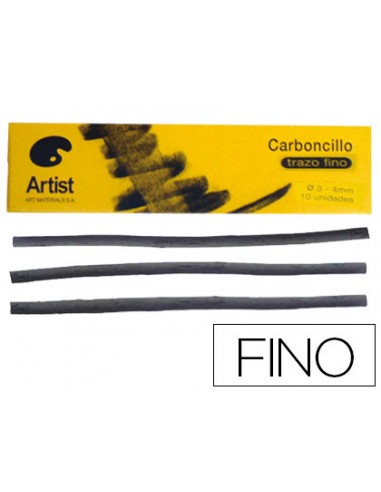 Carboncillo artist fino 3-4 mm caja...
