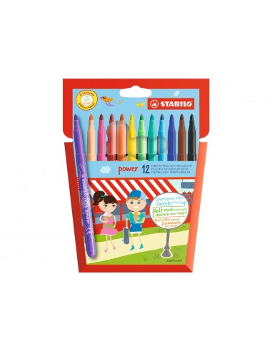 Rotulador stabilo power caja de 12...
