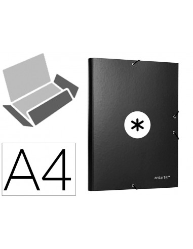 Carpeta antartik gomas a4 3 solapas...