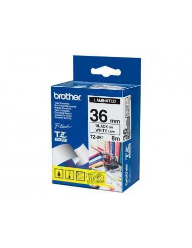 Cinta brother tze261 blanco-negro...