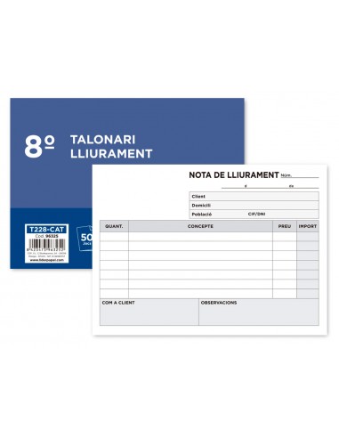 Talonario liderpapel entregas 8º...