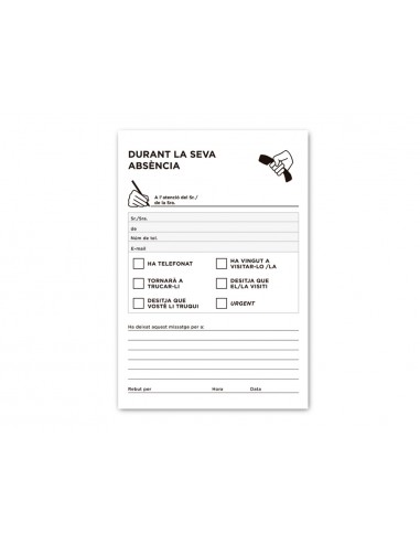 Talonario liderpapel ausentes octavo...