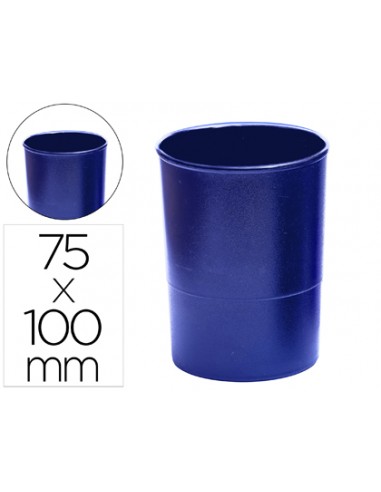 Cubilete portalapices q-connect azul...