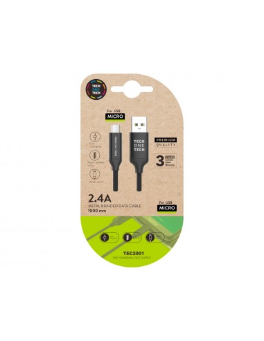 Cable usb 2.4 tech one tech braided...
