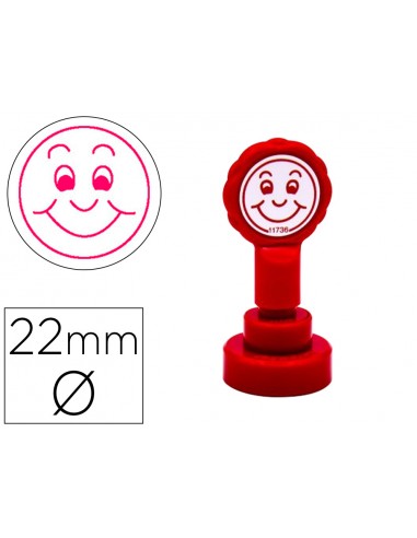 Sello artline emoticono sonrisa color...