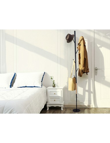 Perchero metalico q-connect negro con...