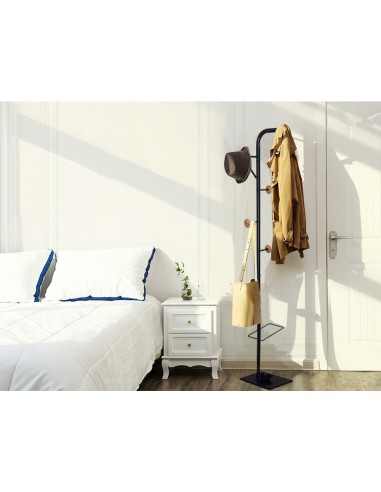 Perchero metalico q-connect negro con...