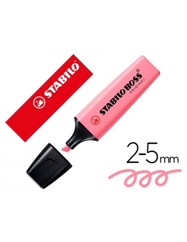 Rotulador stabilo boss fluorescente...