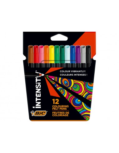 Rotulador bic intensity estuche de 12...