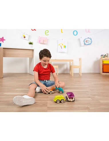 Juego miniland set de 12 minimobiles...