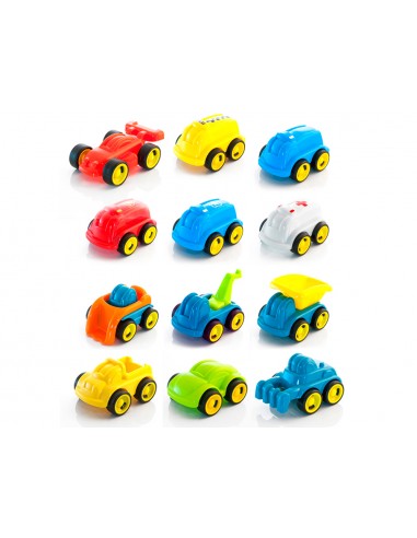 Juego miniland set de 12 minimobiles...