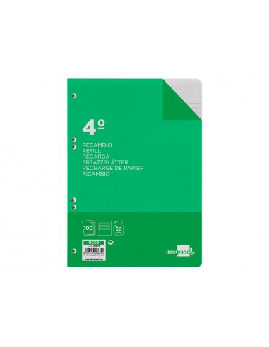 Recambio liderpapel din a5 100 hojas...