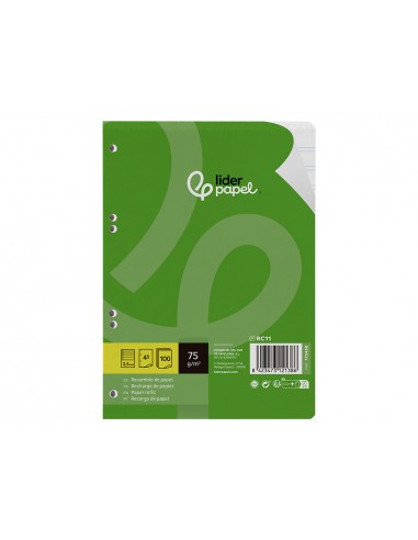 Recambio liderpapel din a5 100 hojas...