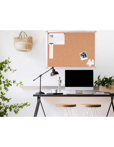 Pizarra corcho q-connect marco de...