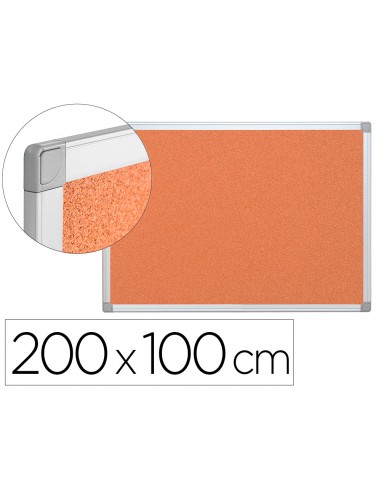 Pizarra corcho q-connect marco de...