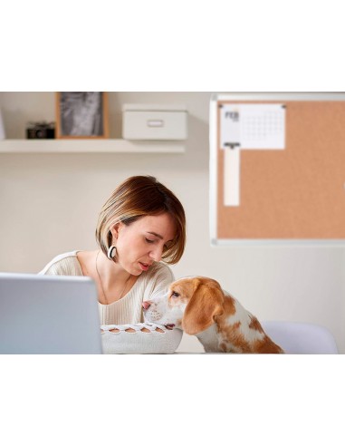 Pizarra corcho q-connect marco de...