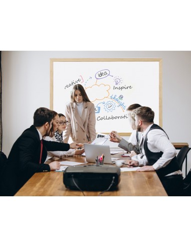 Pizarra blanca q-connect laminada...