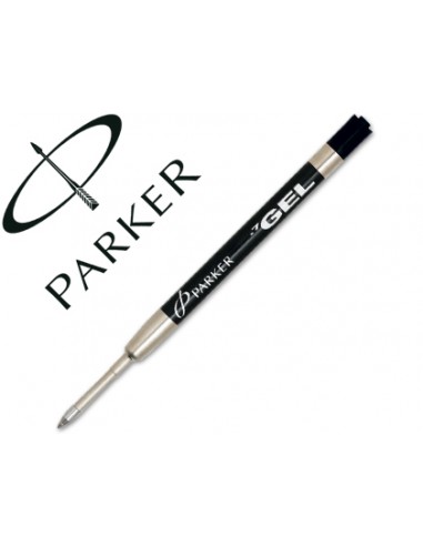 Recambio boligrafo gel parker negro