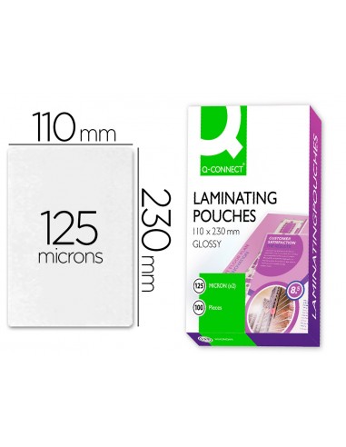 Bolsa de plastificar q-connect 110 x...