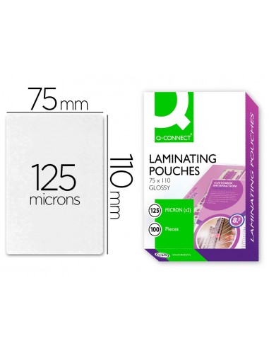 Bolsa de plastificar q-connect 110 x...