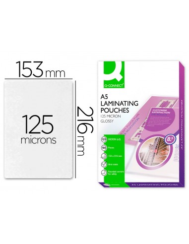 Bolsa de plastificar q-connect 153 x...