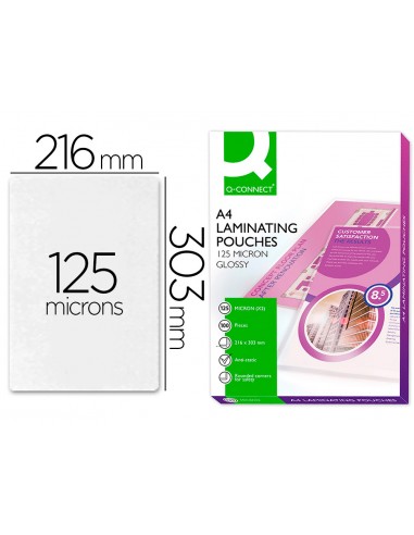 Bolsa de plastificar q-connect 303 x...