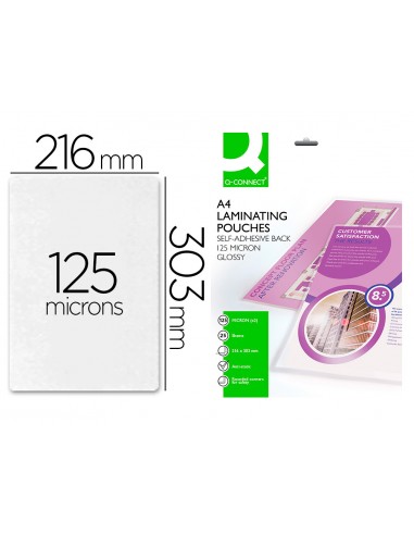 Bolsa de plastificar q-connect 303 x...