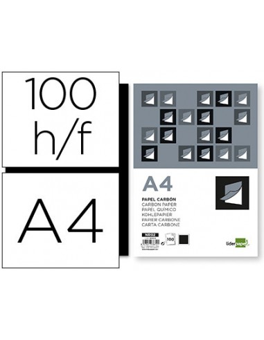 Papel carbon liderpapel film negro...