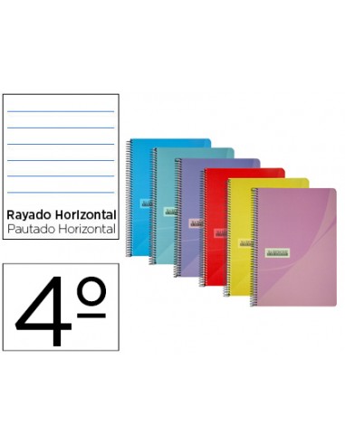 Cuaderno espiral papercop cuarto tapa...